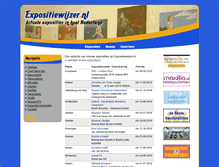 Tablet Screenshot of expositiewijzer.nl